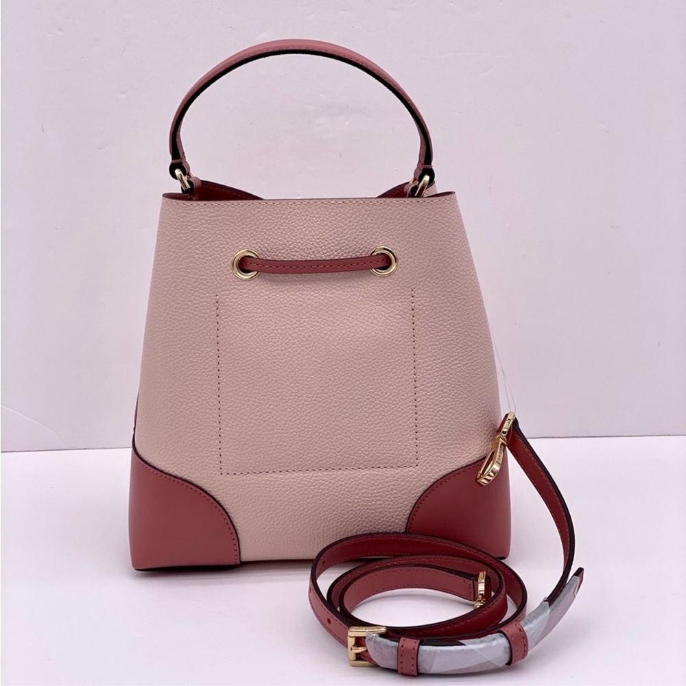 Michael Kors medium Mercer drawstring bucket satchel messenger bag Crossbody - Picture 5 of 11